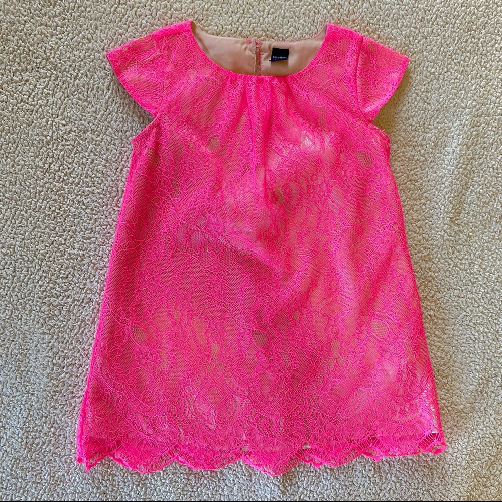Baby Gap Hot Pink Lace Dress, 2